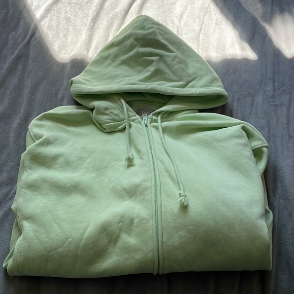 ❌sold TNA aritzia cozy AF fleece boyfriend zip-up hoodie - Picture 4 of 6